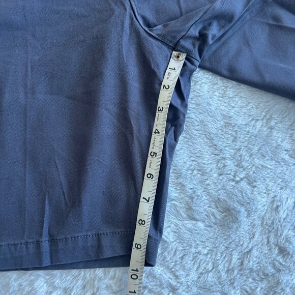 NWT George Mens Stretch At-The-Knee Flat Front Chino Shorts Grey Size 40 - Picture 3 of 6